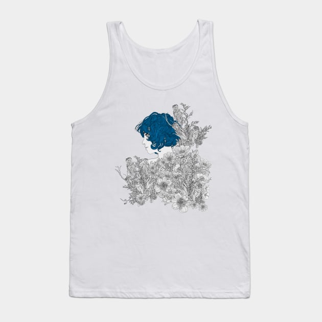 Rhapsody in Blue Tank Top by PedroTapa